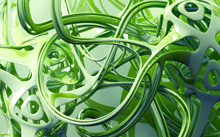 Green Abstact HD, digital/artwork, green, abstact, HD wallpaper