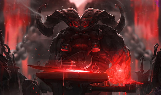 Summoner's Rift, Feuergefecht, Ornn (League Of Legends), HD-Hintergrundbild HD wallpaper