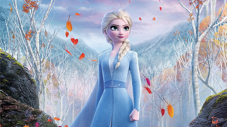 Frozen (фильм), Frozen 2, Эльза, HD обои