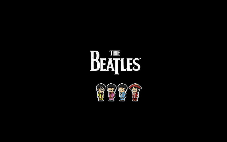 Beatles logotyp, beatles, namn, medlemmar, bild, typsnitt, HD tapet