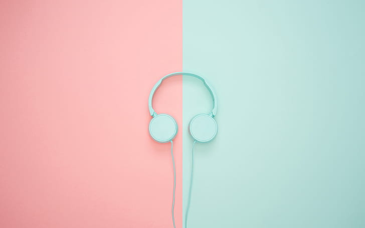 Musik, Headphone, Minimalis, Wallpaper HD