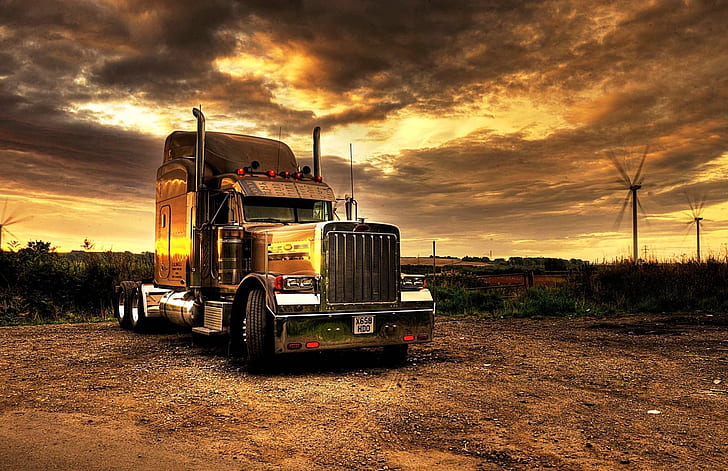 Big Rig Semi Tractor Trailer Transport Transportation Truck Vehicle Hd Wallpaper Wallpaperbetter