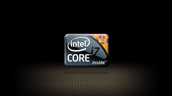 Intel Core i7 çıkartması, intel, işlemci, gri, siyah, i7, HD masaüstü duvar kağıdı HD wallpaper