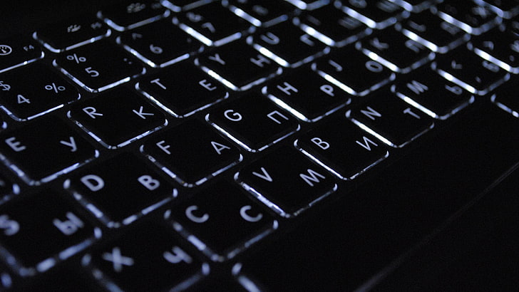 schwarze Laptoptastatur, Tastaturen, HD-Hintergrundbild