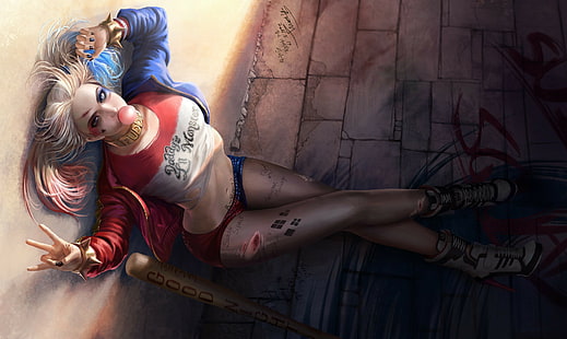 Esquadrão Suicida, Harley Quinn, Admirador de arte, HD papel de parede HD wallpaper