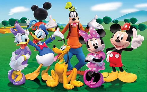 Mickey Mouse Family Hd Bakgrund, HD tapet HD wallpaper