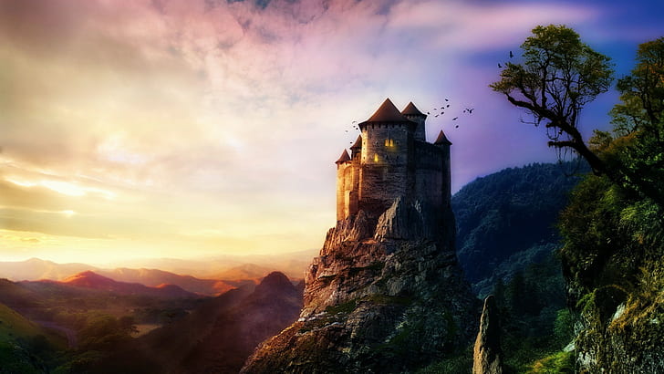 castle, HD wallpaper