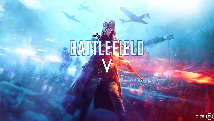 Battlefield V, Battlefield 5, video game, perang dunia, Wallpaper HD