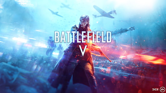 Battlefield V, Battlefield 5, видеоигры, мировая война, HD обои HD wallpaper
