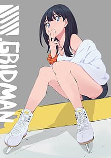 anime, chicas anime, SSSS.GRIDMAN, Takarada Rikka, Fondo de pantalla HD HD wallpaper