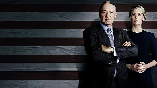 TV-show, House of Cards, Kevin Spacey, Robin Wright, HD tapet HD wallpaper