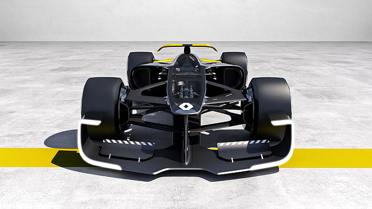 Renault R.S.2027 Vision, Konzeptfahrzeuge, Formel 1, 2017, Shanghai Auto Show, Renault Sport Racing, 4K, HD-Hintergrundbild