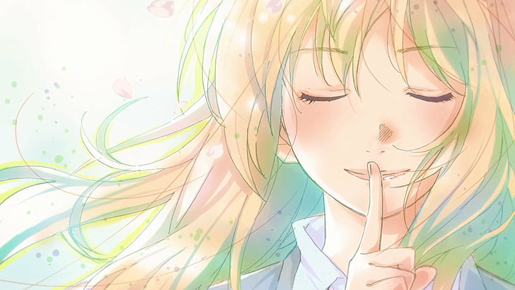 Anime, Lie Anda pada bulan April, Kaori Miyazono, Wallpaper HD