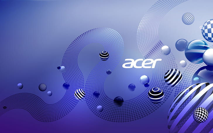 Acer Mauve World, bärbar dator, logotyp, anteckningsbok, konst, HD tapet