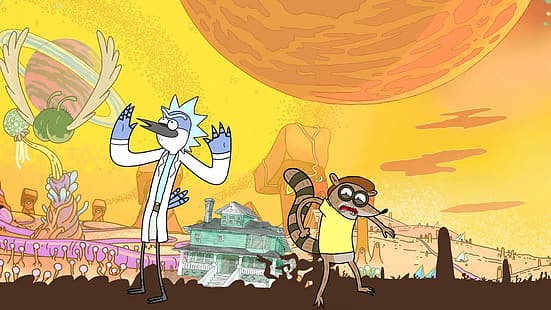 Regelmäßige Show, Rick und Morty, HD-Hintergrundbild HD wallpaper