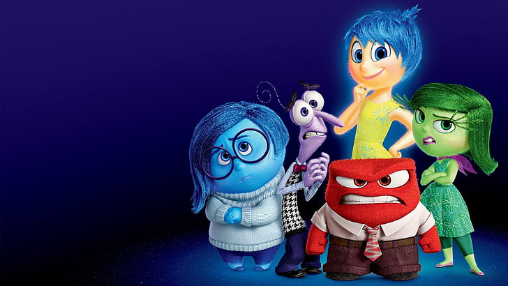 Movie, Inside Out, Anger (Inside Out), Disgust (Inside Out), Fear (Inside Out), Joy (Inside Out), Sadness (Inside Out), HD wallpaper
