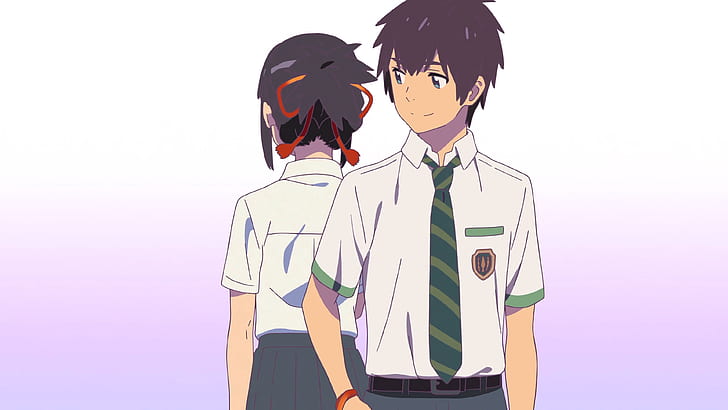 Makoto Shinkai, Kimi no Na Wa, ragazzi anime, ragazze anime, Sfondo HD