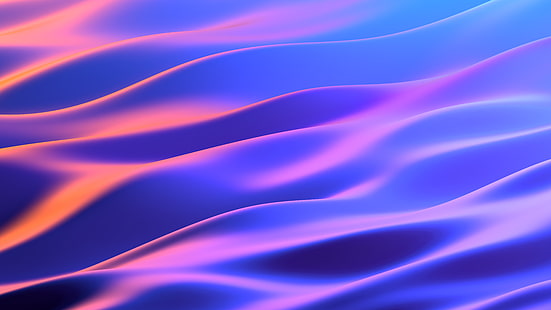موجات مجردة ثلاثية الأبعاد، خلفية HD HD wallpaper