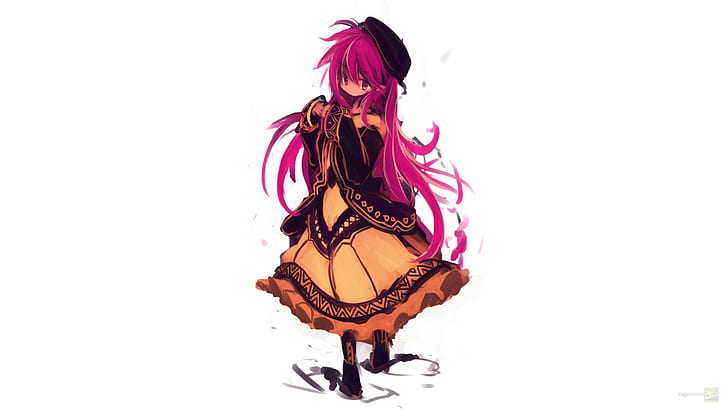 karakter asli, rambut merah muda, Wallpaper HD