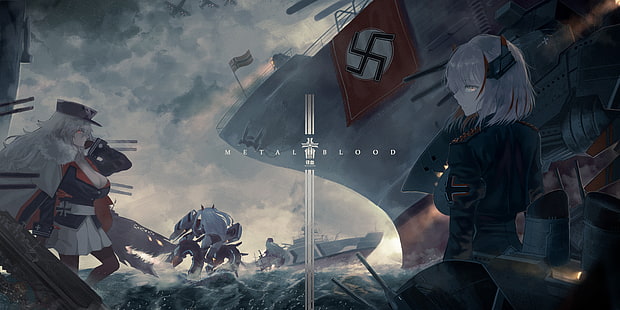 Anime, Azur Lane, Graf Zeppelin (Azur Lane), Prinz Eugen (Azur Lane), Roon (Azur Lane), Z46 (Azur Lane), HD-Hintergrundbild HD wallpaper