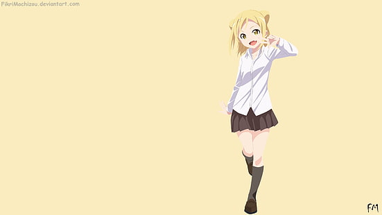 Demi-chan wa Kataritai, anime dziewczyny, Takanashi Hikari, Tapety HD HD wallpaper