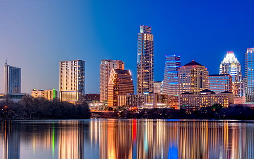 città, paesaggio urbano, Austin (Texas), Sfondo HD HD wallpaper