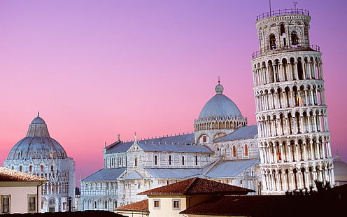 Пизанская башня Италия, башня, наклон, Пиза, Италия, путешествия и мир, HD обои HD wallpaper