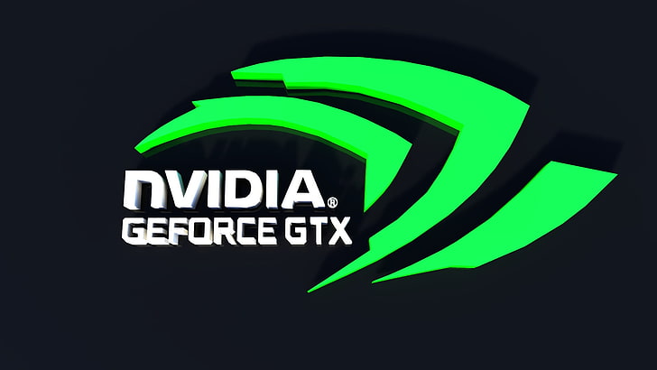 black background with nvidia geforce gtx text overlay, Nvidia, Nvidia GTX, HD wallpaper