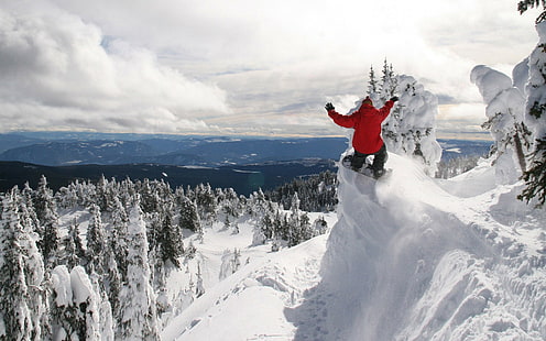 Extrem snowboard, man snowboard, extrem snowboard, HD tapet HD wallpaper