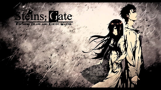 Anime, Anime Girls, Steins; Gate, Okabe Rintarou, Makise Kurisu, HD-Hintergrundbild HD wallpaper