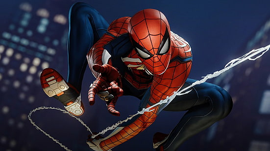 Человек-паук, Человек-паук (PS4), Marvel Comics, Видеоигры, HD обои HD wallpaper