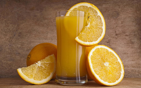 апельсиновый сок и фрукты, сок, апельсины, цитрусовые, HD обои HD wallpaper