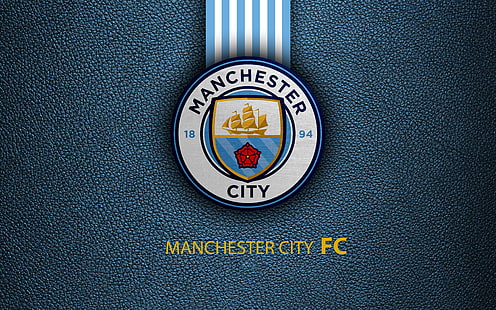 Logo, Sepak Bola, Sepak Bola, Manchester City, Emblem, Klub Bahasa Inggris, Wallpaper HD HD wallpaper