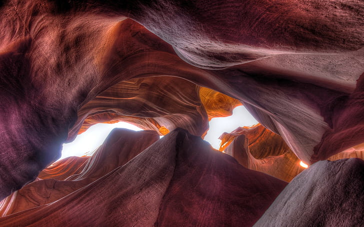 USA, Arizona, Antelope canyon, rocks, USA, Arizona, Antelope, Canyon, Rocks, HD wallpaper