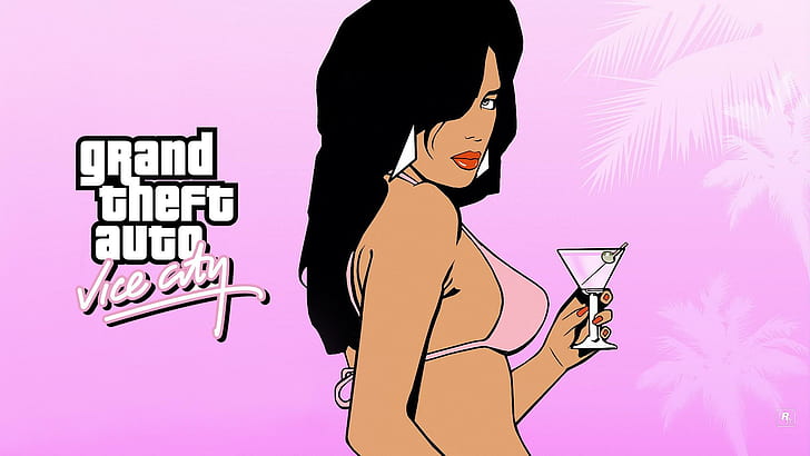 GR Theft Auto: Vice City, roubo, grand, vice, cidade, automóveis, jogos, HD papel de parede