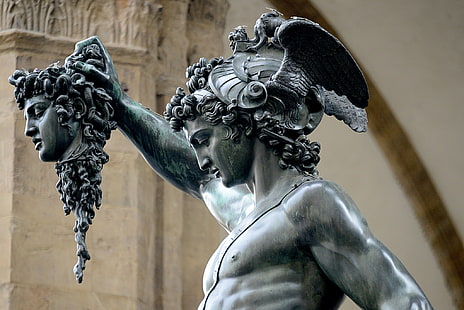 italie statue architecture serpent méduse, Fond d'écran HD HD wallpaper