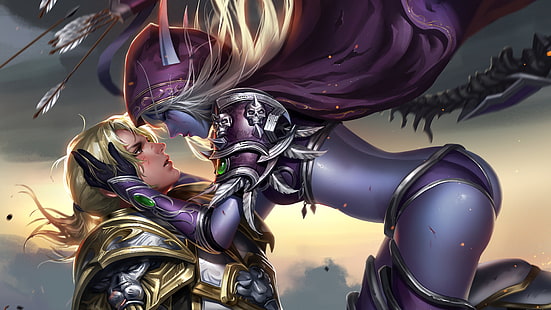  World of Warcraft, Sylvanas Windrunner, Anduin Wrynn, HD wallpaper HD wallpaper