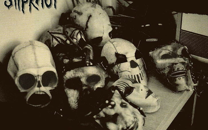 метал, Slipknot, Nu Metal, маска, HD тапет