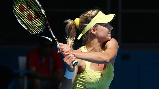 Maria Kirilenko, raquetes de tênis, tênis, mulheres, tranças, HD papel de parede HD wallpaper