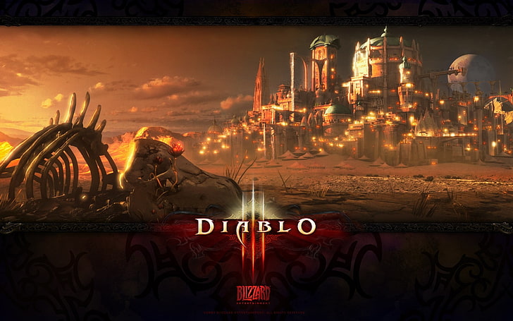 Fondo de pantalla digital de Diablo, Diablo III, Blizzard Entertainment, Fondo de pantalla HD