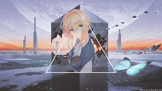 Anime Girls, Bild-in-Bild, Anime, Violet Evergarden, HD-Hintergrundbild HD wallpaper