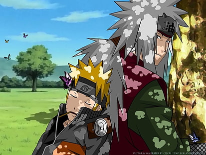Jiraiya-Illustration, Anime, Naruto, Jiraiya (Naruto), Sonnine, HD-Hintergrundbild HD wallpaper