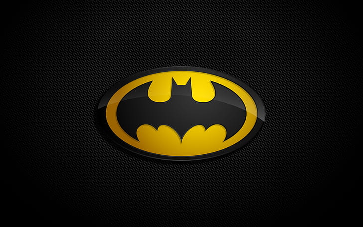 Бэтмен Логотип, Бэтмен, черный, логотип, HD обои