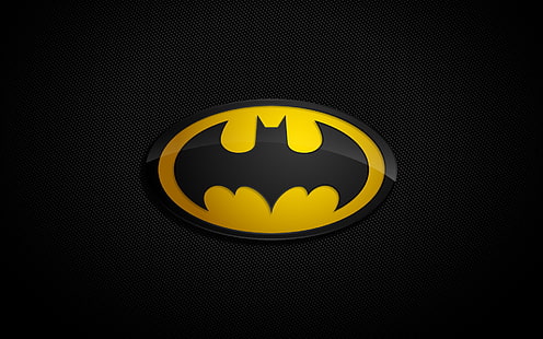 Logotipo de Batman, Batman, negro, logotipo, Fondo de pantalla HD HD wallpaper