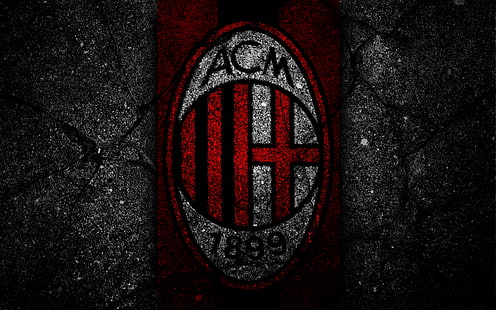 Fußball, AC Mailand, Emblem, Logo, HD-Hintergrundbild HD wallpaper