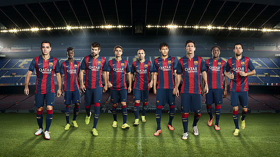 FC Barcelona Football club Team, Futebol, Clube, Equipe, Barcelona, HD papel de parede HD wallpaper