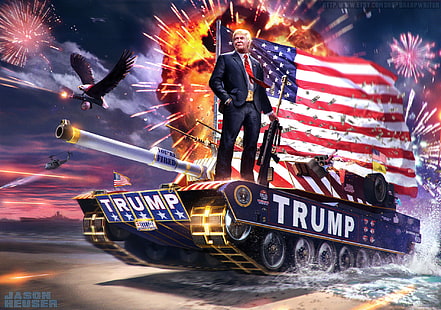Berühmtheit, Donald Trump, Präsident, HD-Hintergrundbild HD wallpaper