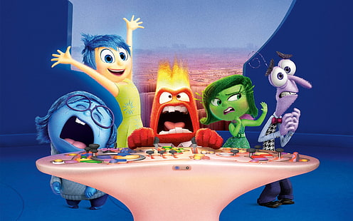Film, Inside Out, Rabbia (Inside Out), Disgusto (Inside Out), Paura (Inside Out), Gioia (Inside Out), Tristezza (Inside Out), Sfondo HD HD wallpaper