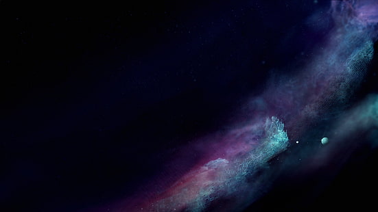 fenomeno del cielo, spazio, stelle, nebulosa, arte digitale, arte spaziale, Sfondo HD HD wallpaper