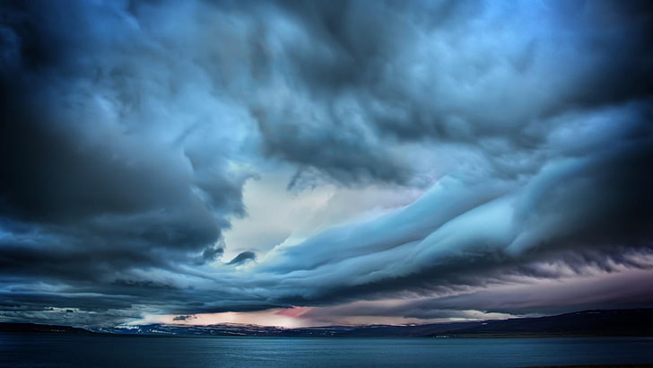 stormy, clouds, awesome, cloudy, storm, landscape, HD wallpaper